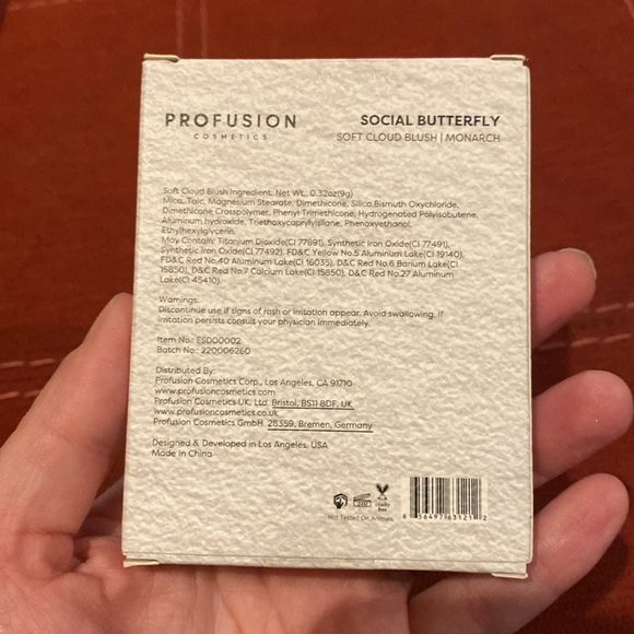 🆕PROFUSION: Social Butterfly Soft Cloud Blush- Monarch FULL SIZE - Picture 4 of 4